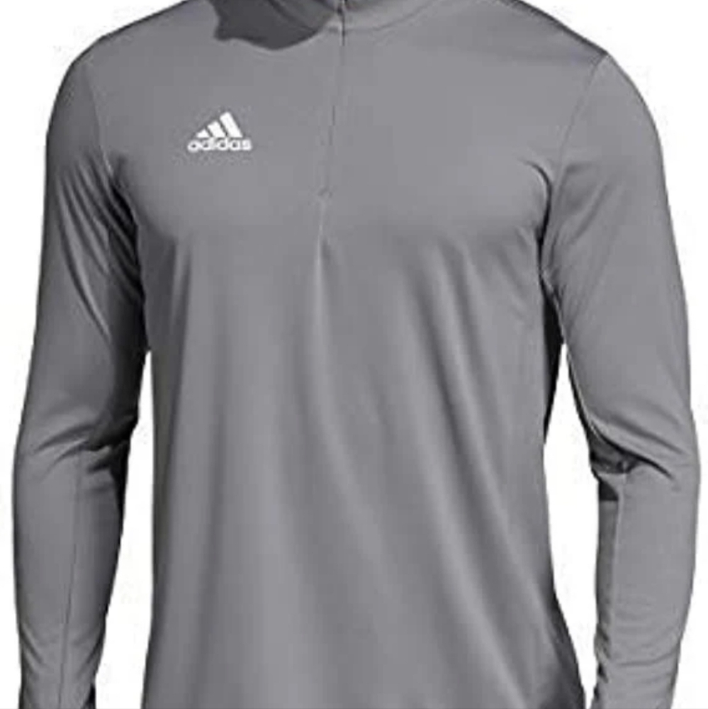 Adidas Silver Quarter-Zip Pullover